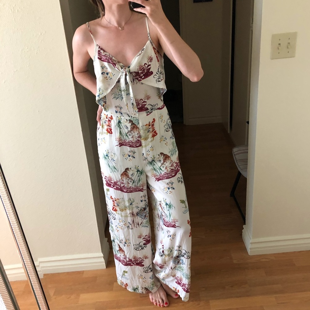 Patrons of Peace Printed Jumpsuit Size Small